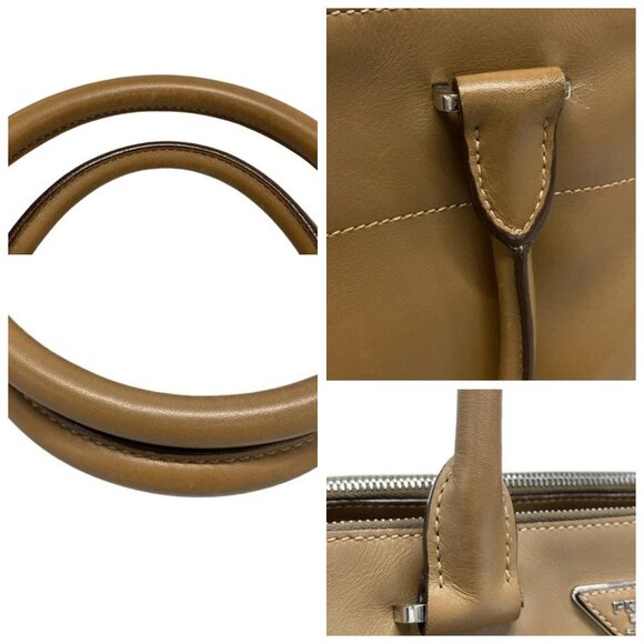 PRADA - Brown Leather Tote Bag 543-061625 - Picture 7 of 14